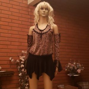 Vintage original top, and mini skirt
